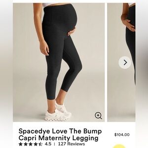 Beyond Yoga Spacedye Love the Bump Capri Maternity Legging - size S
